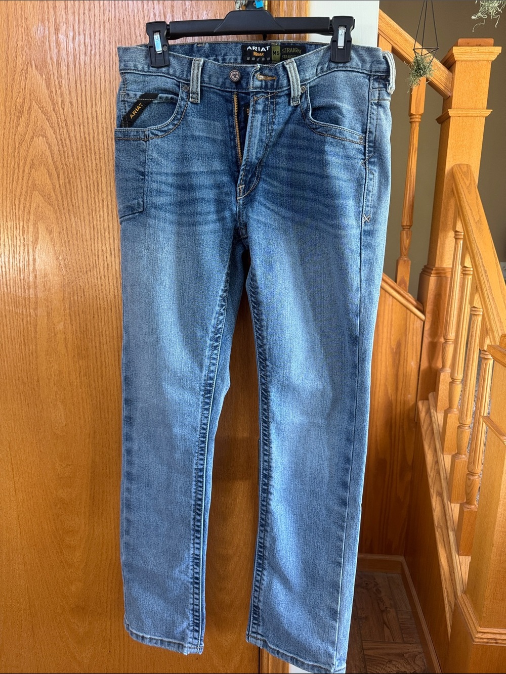 Ariat Rebar M5 Light Blue Straight Men's Jeans